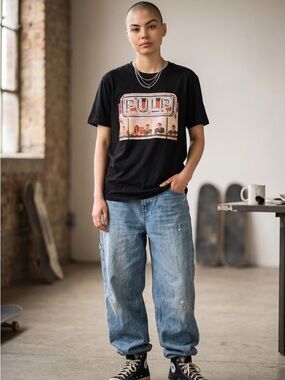 Pulp Graphic Band Tee Black